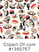 Sushi Clipart #1392757 by Vector Tradition SM
