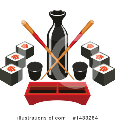 Sushi Roll Clipart #1433284 by Vector Tradition SM