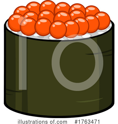 Royalty-Free (RF) Sushi Clipart Illustration by Hit Toon - Stock Sample #1763471