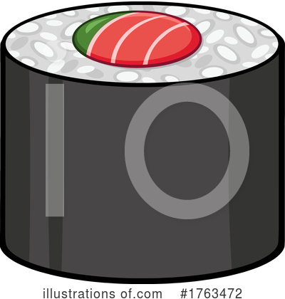 Royalty-Free (RF) Sushi Clipart Illustration by Hit Toon - Stock Sample #1763472