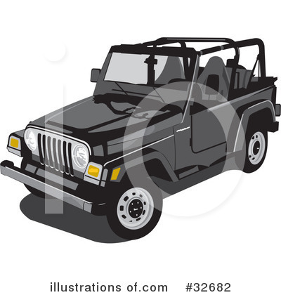 Jeep Clipart #32682 by David Rey