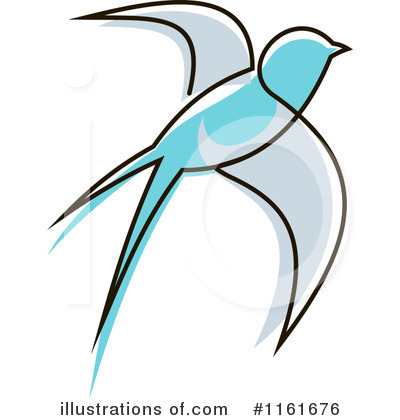 Royalty-Free (RF) Swallow Clipart Illustration by Vector Tradition SM - Stock Sample #1161676