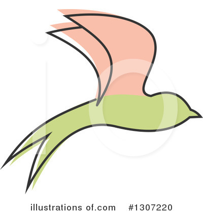 Royalty-Free (RF) Swallow Clipart Illustration by Vector Tradition SM - Stock Sample #1307220