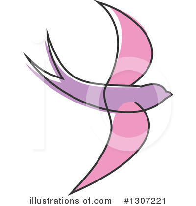 Royalty-Free (RF) Swallow Clipart Illustration by Vector Tradition SM - Stock Sample #1307221