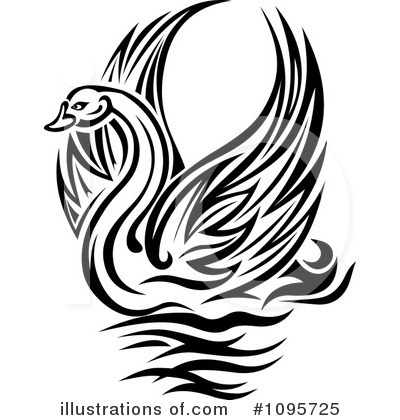 Royalty-Free (RF) Swan Clipart Illustration by Vector Tradition SM - Stock Sample #1095725
