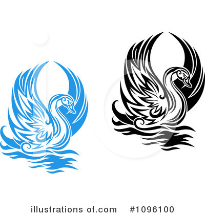 Royalty-Free (RF) Swan Clipart Illustration by Vector Tradition SM - Stock Sample #1096100