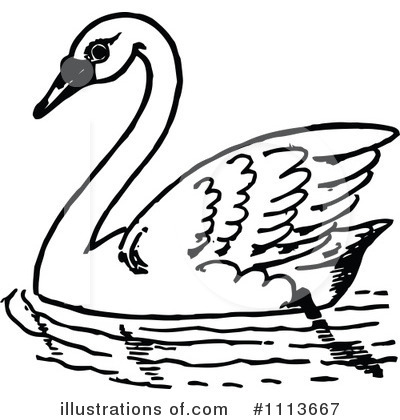 Swan Clipart #1113667 by Prawny Vintage
