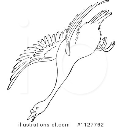 Royalty-Free (RF) Swan Clipart Illustration by Picsburg - Stock Sample #1127762