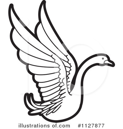 Royalty-Free (RF) Swan Clipart Illustration by Lal Perera - Stock Sample #1127877