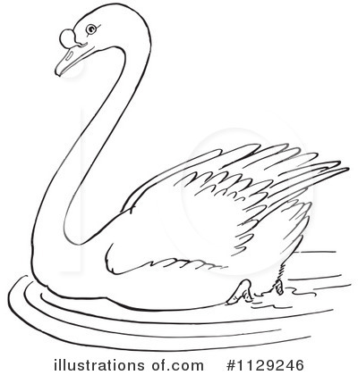 Royalty-Free (RF) Swan Clipart Illustration by Picsburg - Stock Sample #1129246