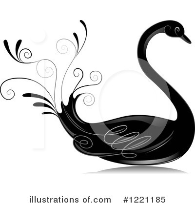Swans Clipart #1221185 by BNP Design Studio
