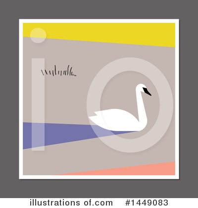 Royalty-Free (RF) Swan Clipart Illustration by elena - Stock Sample #1449083