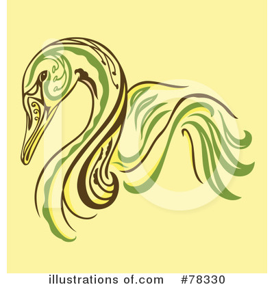 Royalty-Free (RF) Swan Clipart Illustration by Cherie Reve - Stock Sample #78330