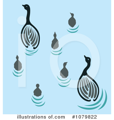 Royalty-Free (RF) Swans Clipart Illustration by Cherie Reve - Stock Sample #1079822