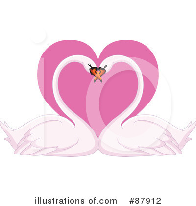 Royalty-Free (RF) Swans Clipart Illustration by yayayoyo - Stock Sample #87912