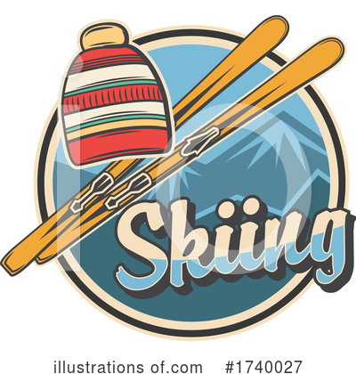 Skiing Clipart #1740027 by Vector Tradition SM