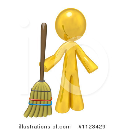 Sweeping Clipart #1123429 by Leo Blanchette