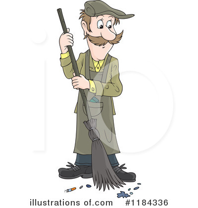 Royalty-Free (RF) Sweeping Clipart Illustration by Alex Bannykh - Stock Sample #1184336