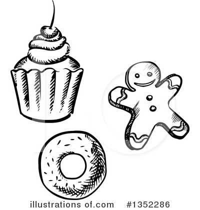 Gingerbread Clipart #1352286 by Vector Tradition SM