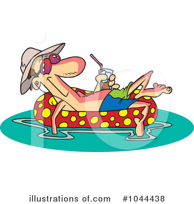 Royalty-Free (RF) Swimming Clipart Illustration by toonaday - Stock Sample #1044438