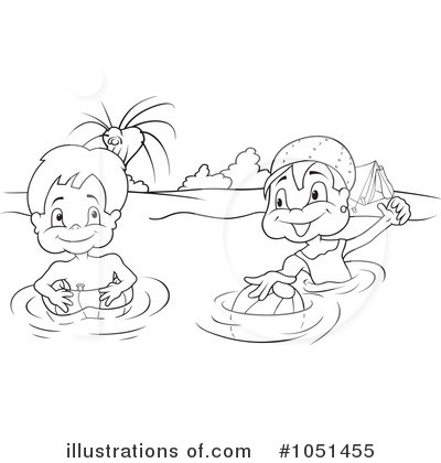 Royalty-Free (RF) Swimming Clipart Illustration by dero - Stock Sample #1051455