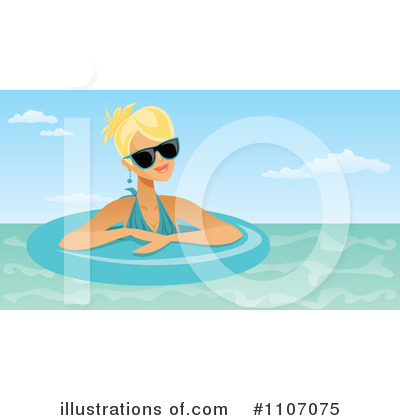 Royalty-Free (RF) Swimming Clipart Illustration by Amanda Kate - Stock Sample #1107075