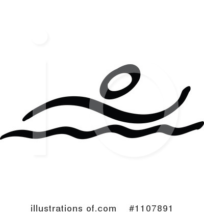 Royalty-Free (RF) Swimming Clipart Illustration by Zooco - Stock Sample #1107891