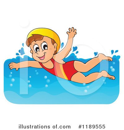 Royalty-Free (RF) Swimming Clipart Illustration by visekart - Stock Sample #1189555