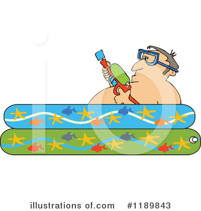 Royalty-Free (RF) Swimming Clipart Illustration by djart - Stock Sample #1189843