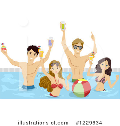 Royalty-Free (RF) Swimming Clipart Illustration by BNP Design Studio - Stock Sample #1229634