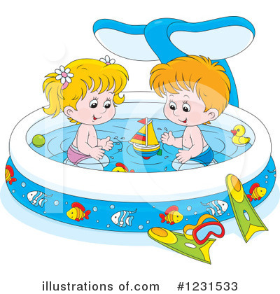 Swimming Clipart #1231533 by Alex Bannykh