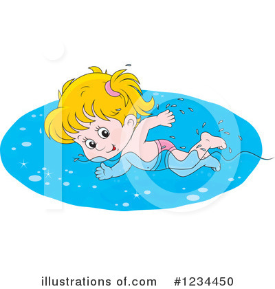 Swimming Clipart #1234450 by Alex Bannykh
