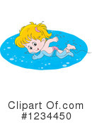 Swimming Clipart #1234450 by Alex Bannykh