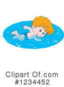 Swimming Clipart #1234452 by Alex Bannykh