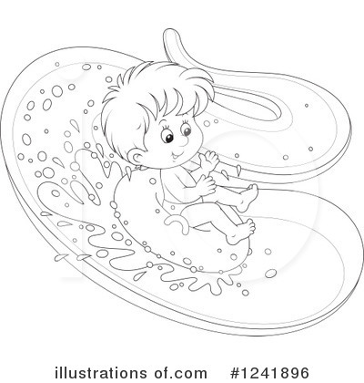 Royalty-Free (RF) Swimming Clipart Illustration by Alex Bannykh - Stock Sample #1241896