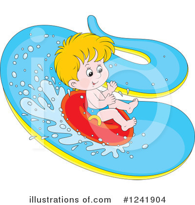 Royalty-Free (RF) Swimming Clipart Illustration by Alex Bannykh - Stock Sample #1241904
