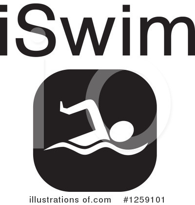Royalty-Free (RF) Swimming Clipart Illustration by Johnny Sajem - Stock Sample #1259101