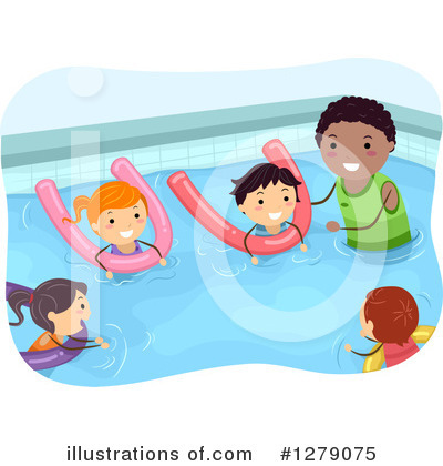 Royalty-Free (RF) Swimming Clipart Illustration by BNP Design Studio - Stock Sample #1279075