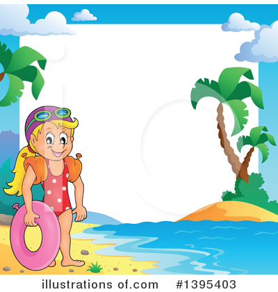 Royalty-Free (RF) Swimming Clipart Illustration by visekart - Stock Sample #1395403