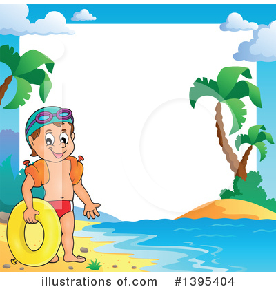 Tropical Beach Clipart #1395404 by visekart