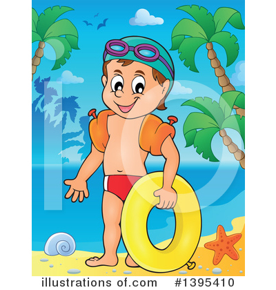 Tropical Beach Clipart #1395410 by visekart