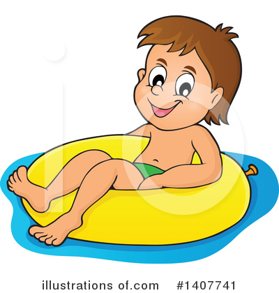 Royalty-Free (RF) Swimming Clipart Illustration by visekart - Stock Sample #1407741