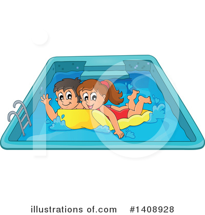 Royalty-Free (RF) Swimming Clipart Illustration by visekart - Stock Sample #1408928