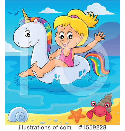 Royalty-Free (RF) Swimming Clipart Illustration by visekart - Stock Sample #1559228