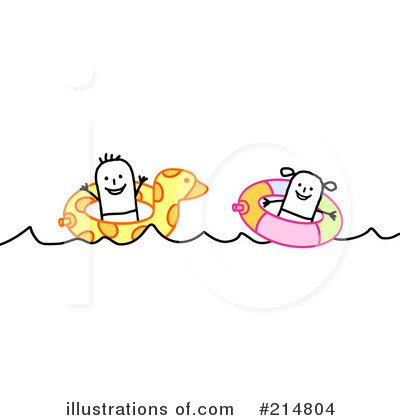 Royalty-Free (RF) Swimming Clipart Illustration by NL shop - Stock Sample #214804