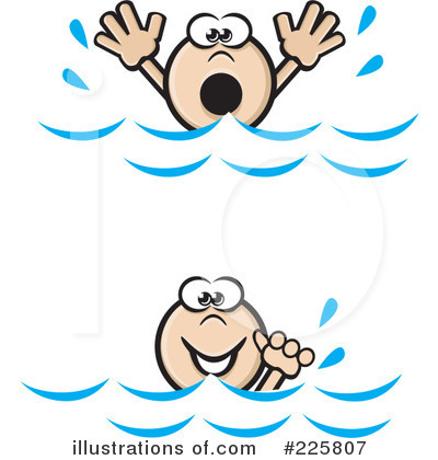 Royalty-Free (RF) Swimming Clipart Illustration by David Rey - Stock Sample #225807