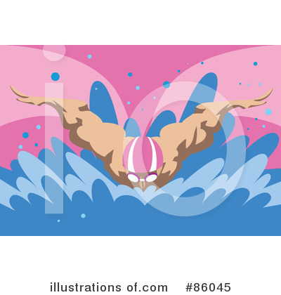 Royalty-Free (RF) Swimming Clipart Illustration by mayawizard101 - Stock Sample #86045