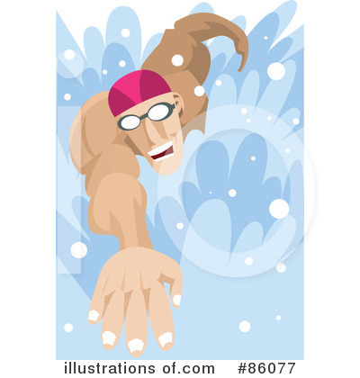 Royalty-Free (RF) Swimming Clipart Illustration by mayawizard101 - Stock Sample #86077