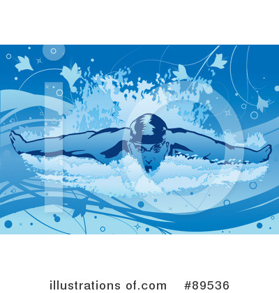 Royalty-Free (RF) Swimming Clipart Illustration by mayawizard101 - Stock Sample #89536