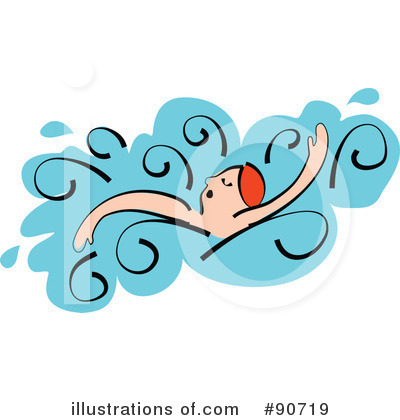 Royalty-Free (RF) Swimming Clipart Illustration by Prawny - Stock Sample #90719